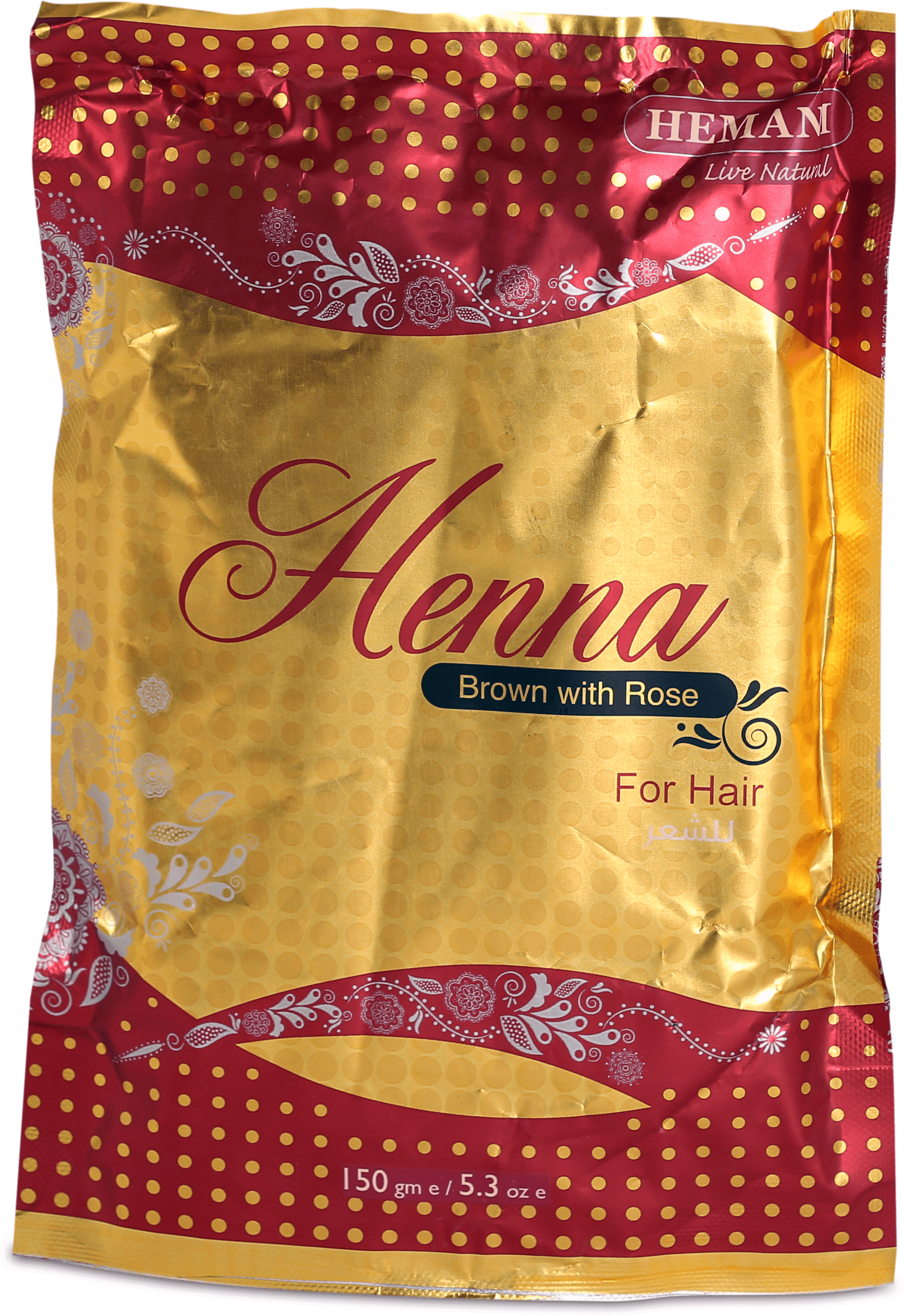 Heena for Hair - 150gms - Brown with Rose